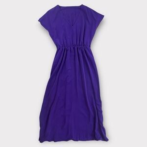 SHEIN Purple Maxi Dress with Slits & Tie Waist Detail Size Medium NWOT
